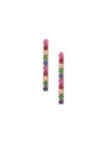 Zofia Day Rainbow Bar Earrings - Metallic