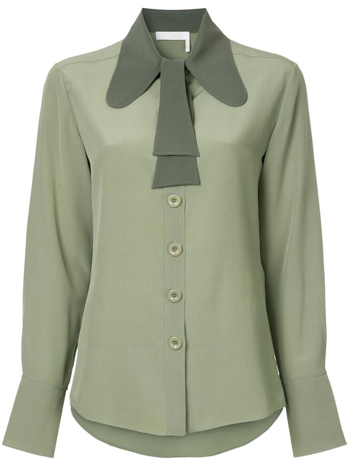 Chloé Chelsea Collared Shirt - Green