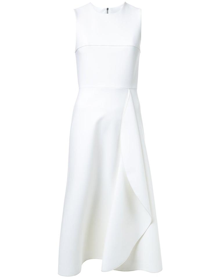 Dion Lee - Circle Drape Dress - Women - Polyester/polyurethane - 8, White, Polyester/polyurethane