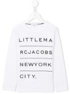 Little Marc Jacobs Logo Print T-shirt, Girl's, Size: 6 Yrs, White