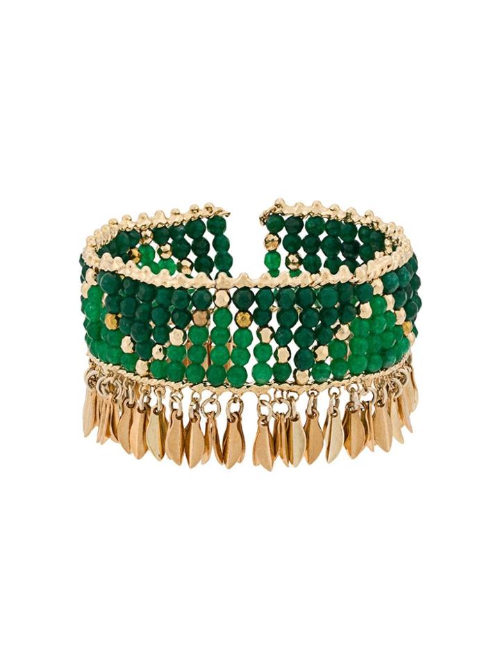Rosantica Beaded Cuff Bracelet - Green