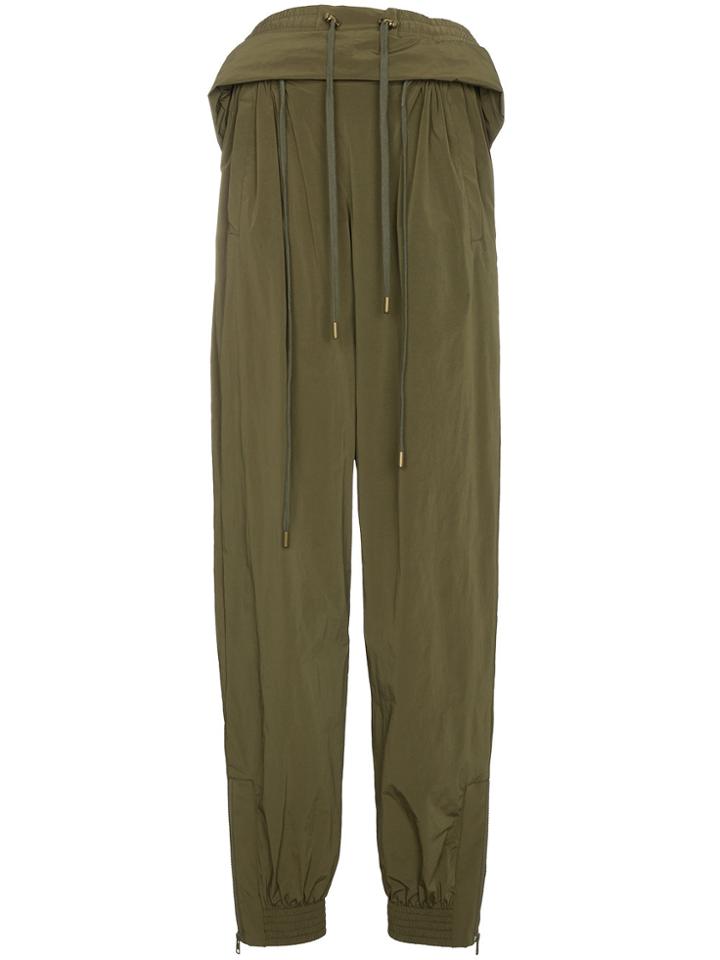 Y / Project Double Layer Waistband Sweat Pants - Green