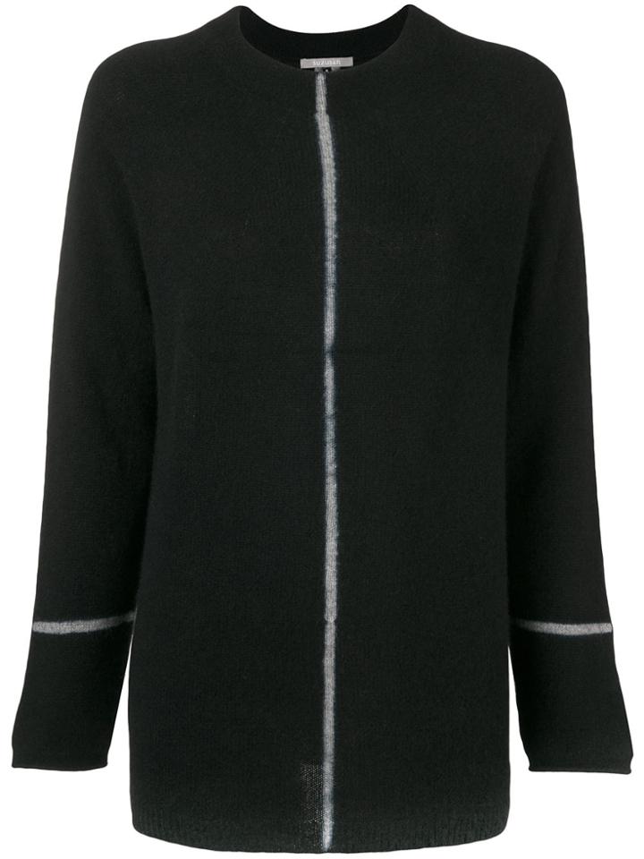 Suzusan Longline Sweater - Black