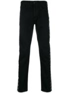 Marcelo Burlon County Of Milan Kappa Straight Leg Jeans - Black