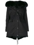 Philipp Plein Fur-lined Parka - Black