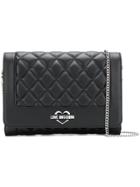 Love Moschino Quilted Clutch - Black