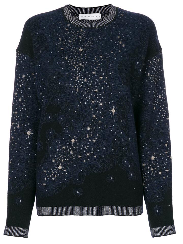 Giada Benincasa Star Stitched Sweater - Blue
