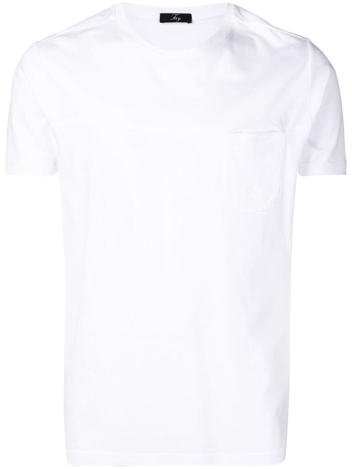 Fay Chest Pocket T-shirt - White