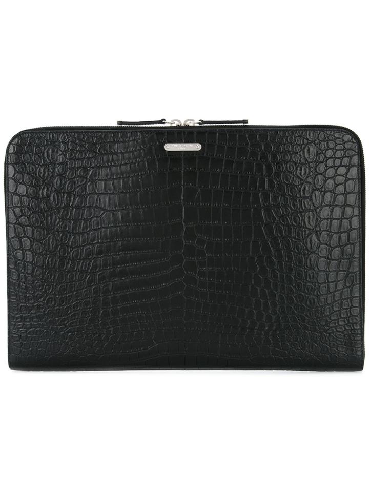 Saint Laurent Id Zipped Tablet - Black