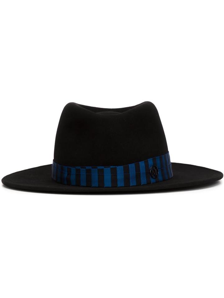 Maison Michel 'thadee Bondage' Hat, Women's, Size: Small, Black, Cotton/rabbit Fur Felt