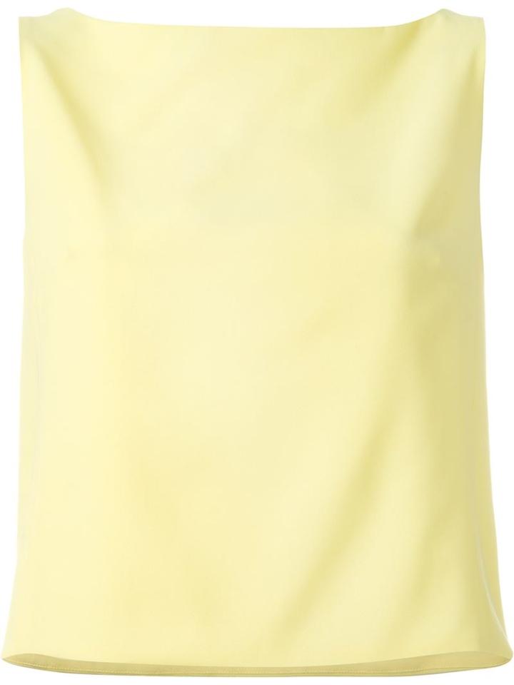 Si-jay Boat Neck Top, Women's, Size: 40, Yellow/orange, Polyester