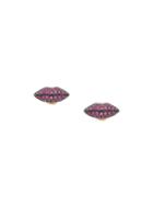 Delfina Delettrez Anatomic Lips Stud Earring - Pink & Purple
