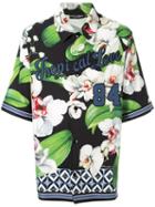 Dolce & Gabbana Floral Print Appliqued Shirt - Multicolour