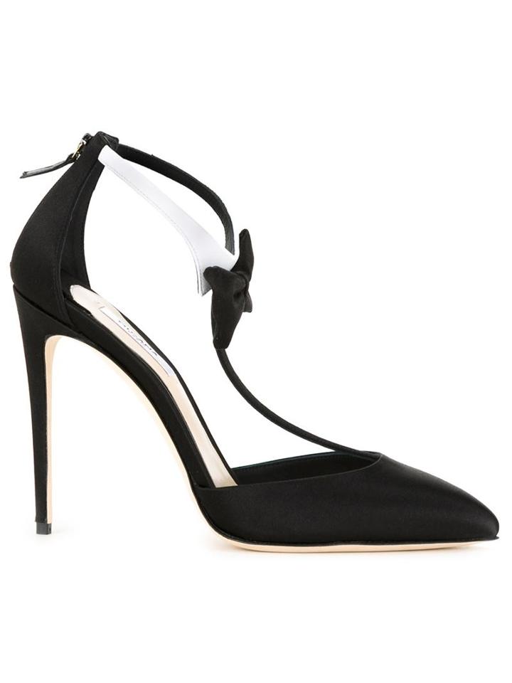 Olgana Bow Detail Satin Pumps