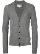 Maison Margiela V-neck Cardigan, Men's, Size: Medium, Grey, Wool