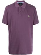 Ps Paul Smith Embroidered Logo Polo Shirt - Purple