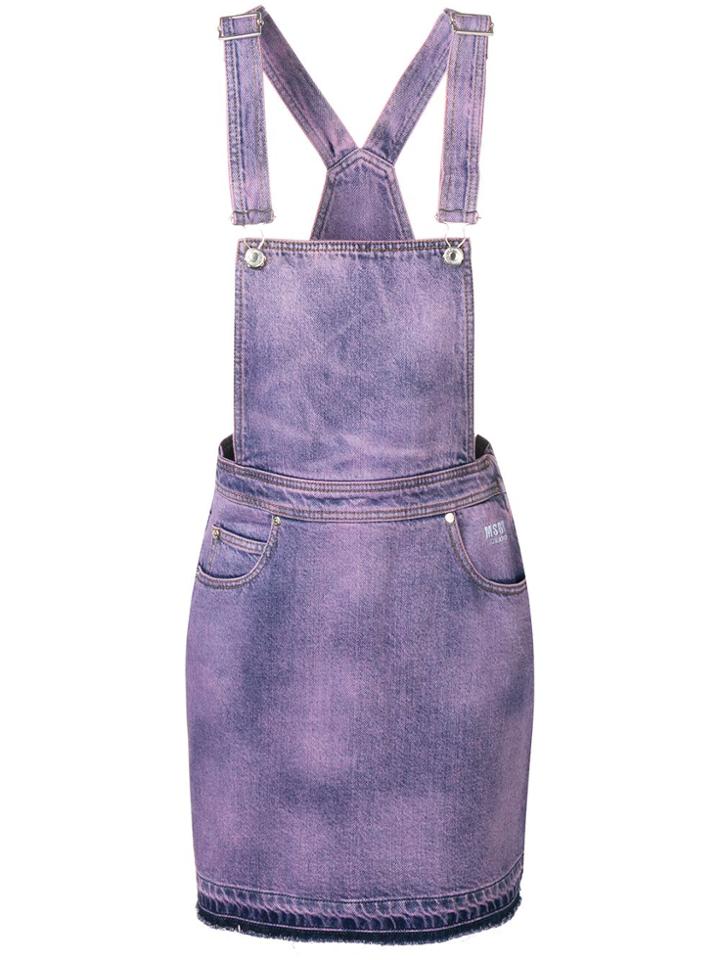 Msgm Dungaree Dress - Pink