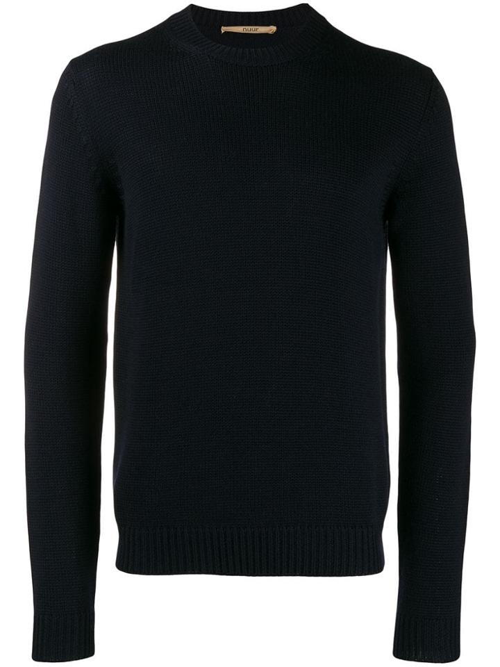 Nuur Fine Knit Sweatshirt - Blue