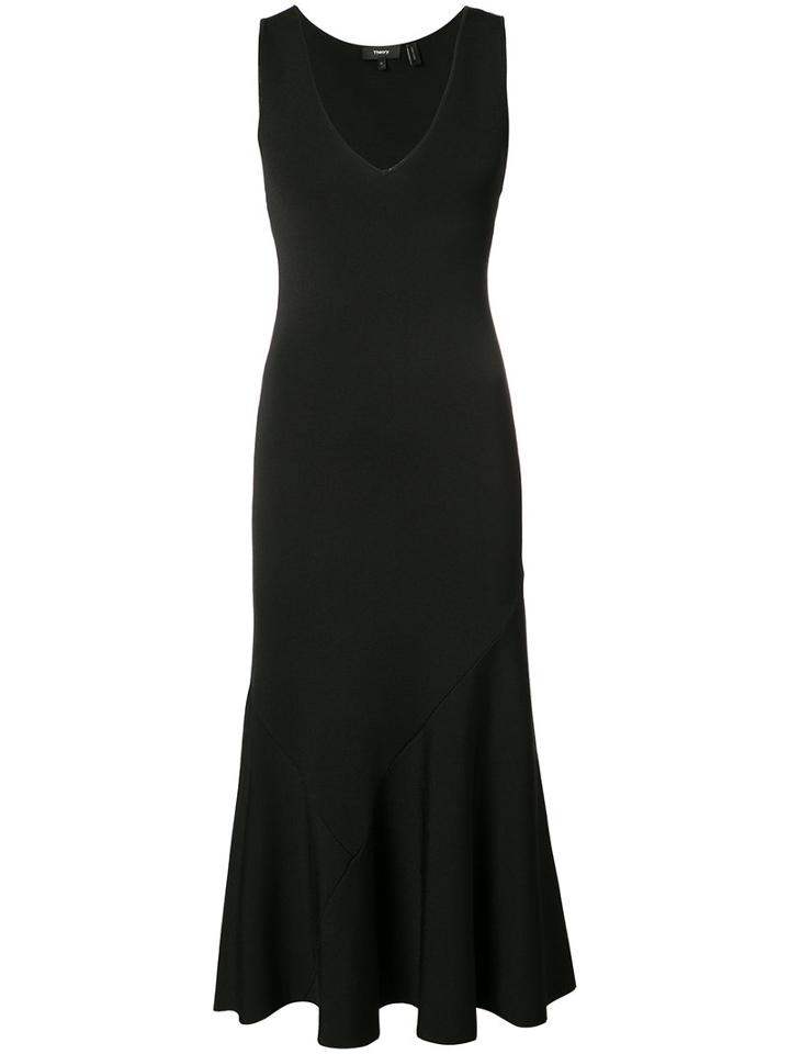 Theory - Bias Cut Dress - Women - Nylon/rayon - Xs, Black, Nylon/rayon