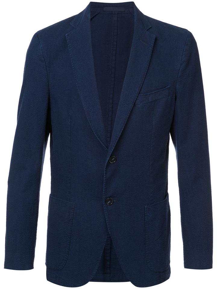 Officine Generale - Classic Blazer - Men - Cotton - 52, Blue, Cotton