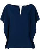 P.a.r.o.s.h. Keyhole Blouse - Blue