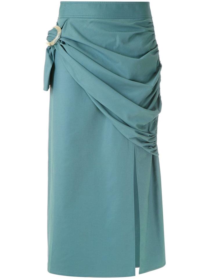 Framed Saia Midi Buckle Cotton Framed - Blue