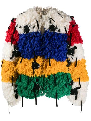 Benetton Oversized Sheep Jacket - White