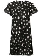 Red Valentino Star Shift Dress - Black