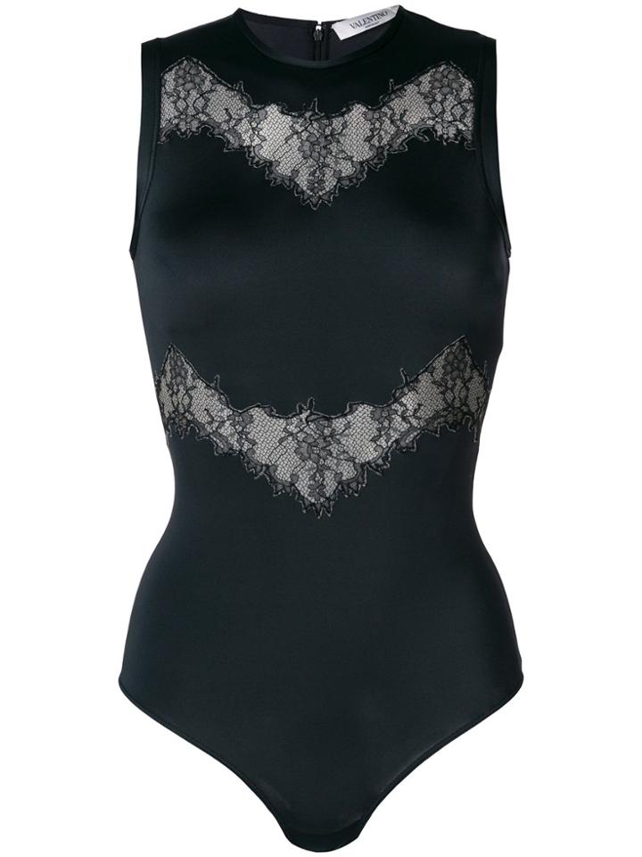 Valentino Lace Insert Body - Black