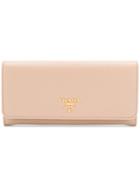 Prada Contrast Bi-fold Wallet - Nude & Neutrals