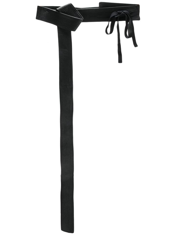 Ann Demeulemeester Asymmetric Wrap Belt - Black