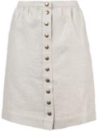 A.p.c. Buttoned Skirt - Nude & Neutrals