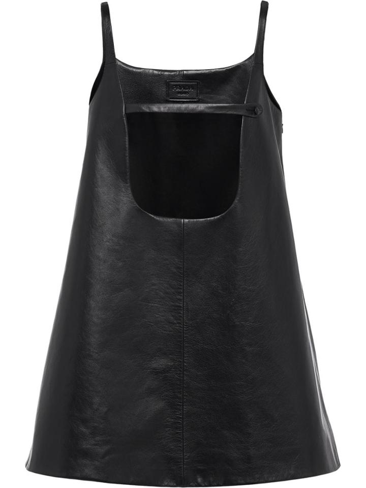Prada Cut-out Front A-line Dress - Black
