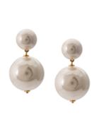 Lele Sadoughi Round Pearl Earrings - White