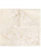 Salvatore Ferragamo Lace Panel Scarf