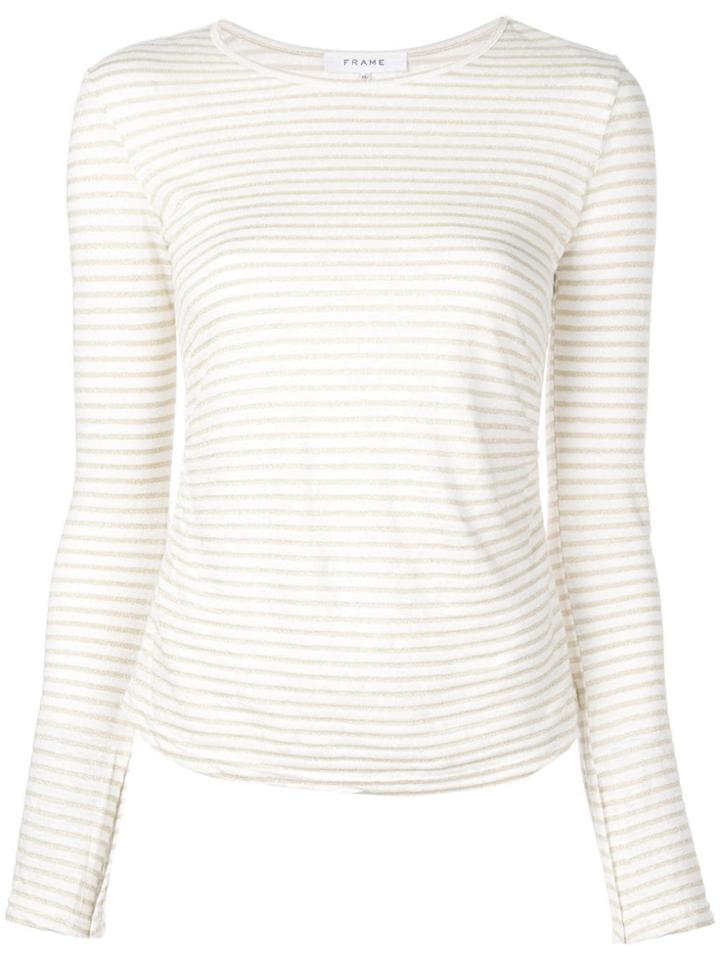 Frame Striped Tee - White