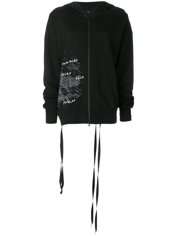Ann Demeulemeester Oversized Hoodie - Black