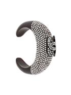 Chanel Pre-owned Crystal Logo Cuff - Brown