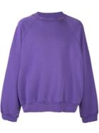 Unused Relaxed Long-sleeve Sweatshirt - Purple