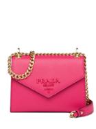 Prada Monochrome Saffiano Shoulder Bag - Pink