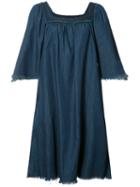 Nsf Flared Denim Dress, Women's, Size: Medium, Blue, Cotton