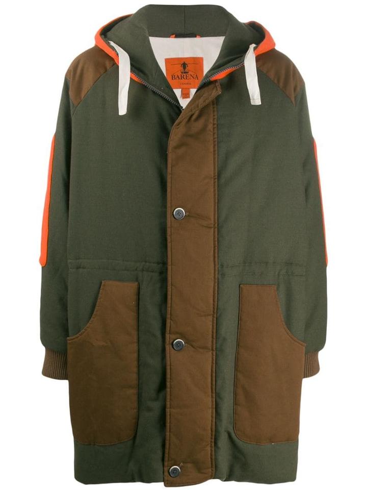 Barena Hooded Parka Coat - Green
