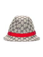 Gucci Kids Gg Supreme Hat, Boy's, Size: 56 Cm, Nude/neutrals