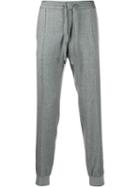 Z Zegna Drawstring Waist Tapered Trousers - Grey