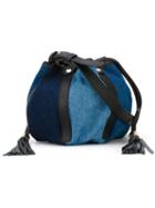 See By Chloé Vicki Evening Crossbody Bag, Women's, Blue, Leather/cotton