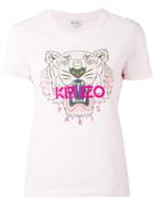 Kenzo - Tiger Print T-shirt - Women - Cotton - M, Pink/purple, Cotton