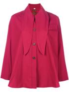 Romeo Gigli Vintage Long Collar Oversized Shirt - Pink & Purple