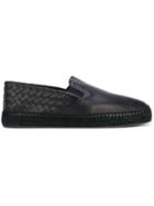 Bottega Veneta Nero Intrecciato Nappa Gala Espadrille - Black