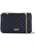 Love Moschino - Quilted Chained Shoulder Bag - Women - Polyurethane - One Size, Blue, Polyurethane