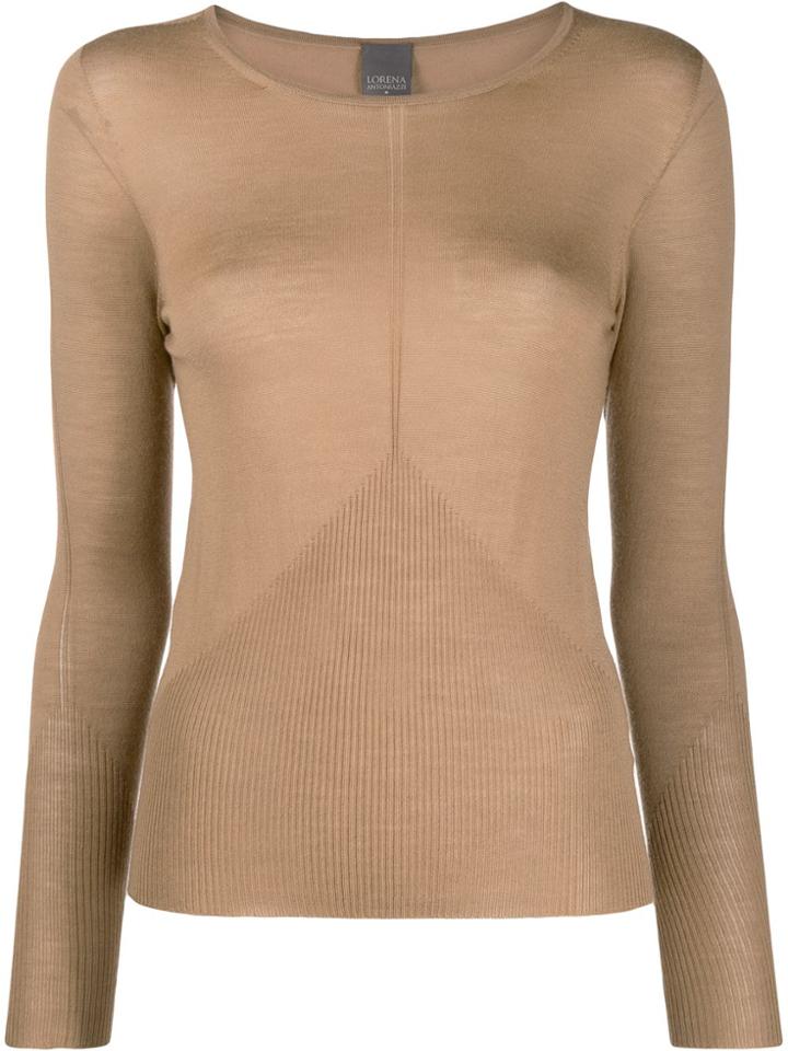 Lorena Antoniazzi Cashmere Boat Neck Jumper - Brown